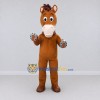 Custom Brown and Cream Horse with Horseshoe Hooves Mascot Costume Adult Full Body Suit for Farm Events Custom Brown and Cream Horse with Horseshoe Hooves Mascot Costume Adult Full Body Suit for Farm Events