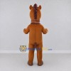Custom Brown and Cream Horse with Horseshoe Hooves Mascot Costume Adult Full Body Suit for Farm Events Custom Brown and Cream Horse with Horseshoe Hooves Mascot Costume Adult Full Body Suit for Farm Events
