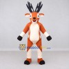 Custom Orange and White Deer Mascot Costume Adult Full Body Suit for Wildlife Events Custom Orange and White Deer Mascot Costume Adult Full Body Suit for Wildlife Events
