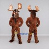 Custom Brown Moose Mascot Costume Adult Full Body Suit for Wildlife Events