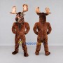 Custom Brown Moose Mascot Costume Adult Full Body Suit for Wildlife Events