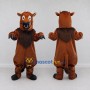 Custom Brown and Black Bull with a Nose Ring Mascot Costume Adult Full Body Suit for Sports Events