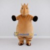 Custom Tan Horse Character Mascot Costume Adult Full Body Suit for Farm Events Custom Tan Horse Character Mascot Costume Adult Full Body Suit for Farm Events