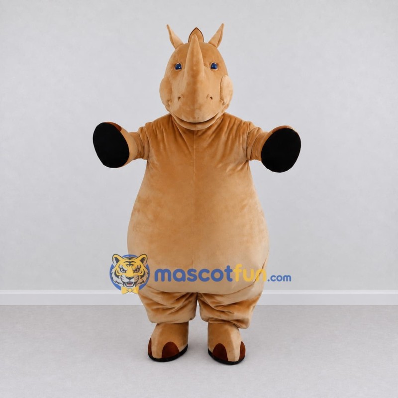 Custom Tan Horse Character Mascot Costume Adult Full Body Suit for Farm Events Custom Tan Horse Character Mascot Costume Adult Full Body Suit for Farm Events