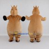 Custom Tan Horse Character Mascot Costume Adult Full Body Suit for Farm Events Custom Tan Horse Character Mascot Costume Adult Full Body Suit for Farm Events