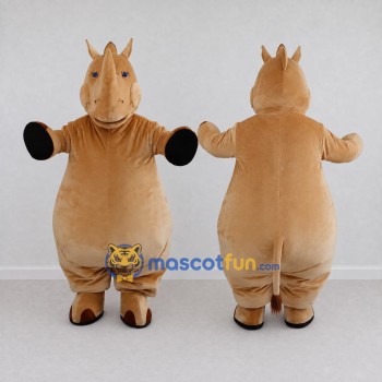 Custom Tan Horse Character Mascot Costume Adult Full Body Suit for Farm Events