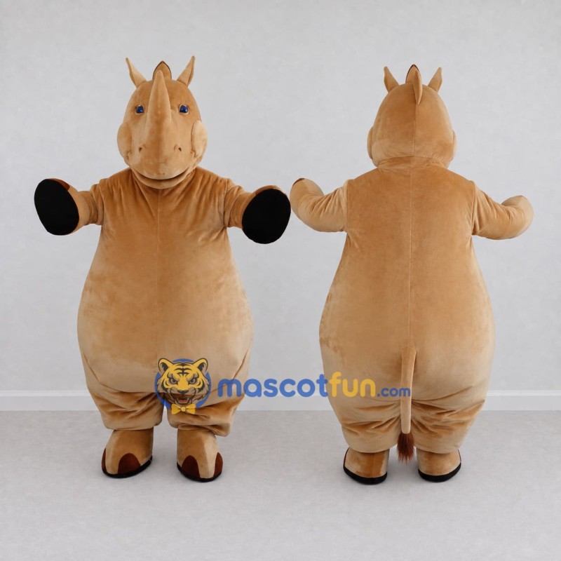 Custom Tan Horse Character Mascot Costume Adult Full Body Suit for Farm Events Custom Tan Horse Character Mascot Costume Adult Full Body Suit for Farm Events