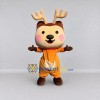 Custom Brown and Orange Deer Character Mascot Costume Adult Full Body Suit for School Events Custom Brown and Orange Deer Character Mascot Costume Adult Full Body Suit for School Events