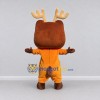 Custom Brown and Orange Deer Character Mascot Costume Adult Full Body Suit for School Events Custom Brown and Orange Deer Character Mascot Costume Adult Full Body Suit for School Events