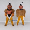 Custom Brown and Yellow Fantasy Warrior Character Mascot Costume Adult Full Body Suit for Theme Parties Custom Brown and Yellow Fantasy Warrior Character Mascot Costume Adult Full Body Suit for Theme Parties