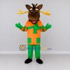 Custom Brown and Orange Moose in a Colorful Outfit Mascot Costume Adult Full Body Suit for School Events Custom Brown and Orange Moose in a Colorful Outfit Mascot Costume Adult Full Body Suit for School Events