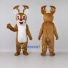 Custom Brown and White Red-Nosed Reindeer Mascot Costume Adult Full Body Suit for Christmas Events Custom Brown and White Red-Nosed Reindeer Mascot Costume Adult Full Body Suit for Christmas Events