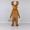 Custom Brown and White Red-Nosed Reindeer Mascot Costume Adult Full Body Suit for Christmas Events Custom Brown and White Red-Nosed Reindeer Mascot Costume Adult Full Body Suit for Christmas Events