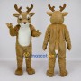 Custom Tan and White Deer Character Mascot Costume Adult Full Body Suit for School Events