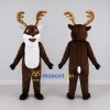 Custom Brown and White Reindeer Character Mascot Costume Adult Full Body Suit for Christmas Events Custom Brown and White Reindeer Character Mascot Costume Adult Full Body Suit for Christmas Events