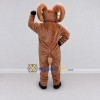Custom Brown Ram Mascot Costume Adult Full Body Suit for Farm Events Custom Brown Ram Mascot Costume Adult Full Body Suit for Farm Events