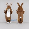 Custom Brown and White Rabbit Mascot Costume Adult Full Body Suit for Easter Events Custom Brown and White Rabbit Mascot Costume Adult Full Body Suit for Easter Events
