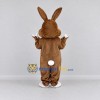 Custom Brown and White Rabbit Mascot Costume Adult Full Body Suit for Easter Events Custom Brown and White Rabbit Mascot Costume Adult Full Body Suit for Easter Events
