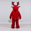 Custom Red and Pink Reindeer Character Mascot Costume Adult Full Body Suit for Christmas Events Custom Red and Pink Reindeer Character Mascot Costume Adult Full Body Suit for Christmas Events