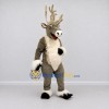Custom Gray and Cream Reindeer Character Mascot Costume Adult Full Body Suit for Christmas Events Custom Gray and Cream Reindeer Character Mascot Costume Adult Full Body Suit for Christmas Events