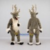 Custom Gray and Cream Reindeer Character Mascot Costume Adult Full Body Suit for Christmas Events Custom Gray and Cream Reindeer Character Mascot Costume Adult Full Body Suit for Christmas Events