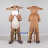 Custom Tan and White Cow Character Mascot Costume Adult Full Body Suit for Farm Events Custom Tan and White Cow Character Mascot Costume Adult Full Body Suit for Farm Events
