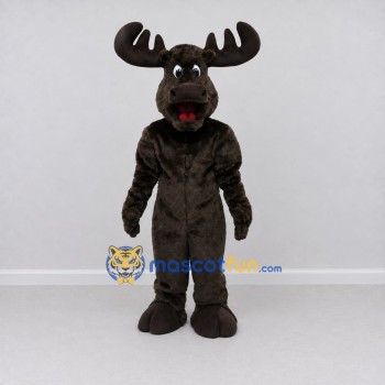 Custom Black Moose Mascot Costume Adult Full Body Suit for Wildlife Events Custom Black Moose Mascot Costume Adult Full Body Suit for Wildlife Events