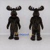 Custom Black Moose Mascot Costume Adult Full Body Suit for Wildlife Events