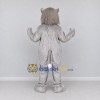 Custom Gray and White Wolf Character Mascot Costume Adult Full Body Suit for School Events Custom Gray and White Wolf Character Mascot Costume Adult Full Body Suit for School Events