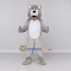 Custom Gray and White Wolf Character Mascot Costume Adult Full Body Suit for School Events Custom Gray and White Wolf Character Mascot Costume Adult Full Body Suit for School Events