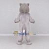 Custom Gray and White Wolf Character Mascot Costume Adult Full Body Suit for School Events Custom Gray and White Wolf Character Mascot Costume Adult Full Body Suit for School Events