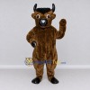 Custom Brown and Black Bull Mascot Costume Adult Full Body Suit for Sports Events Custom Brown and Black Bull Mascot Costume Adult Full Body Suit for Sports Events