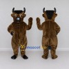 Custom Brown and Black Bull Mascot Costume Adult Full Body Suit for Sports Events Custom Brown and Black Bull Mascot Costume Adult Full Body Suit for Sports Events