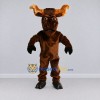 Custom Brown Bull Character Mascot Costume Adult Full Body Suit for Sports Events