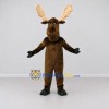 Custom Brown and Cream Moose Mascot Costume Adult Full Body Suit for Wildlife Events