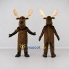 Custom Brown and Cream Moose Mascot Costume Adult Full Body Suit for Wildlife Events