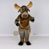 Custom Brown Moose Character Mascot Costume Adult Full Body Suit for School Events Custom Brown Moose Character Mascot Costume Adult Full Body Suit for School Events