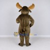 Custom Brown Moose Character Mascot Costume Adult Full Body Suit for School Events Custom Brown Moose Character Mascot Costume Adult Full Body Suit for School Events