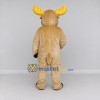 Custom Tan and Yellow Moose Character Mascot Costume Adult Full Body Suit for School Events Custom Tan and Yellow Moose Character Mascot Costume Adult Full Body Suit for School Events