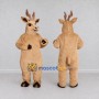 Custom Tan Deer Character Mascot Costume Adult Full Body Suit for School Events