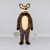 Custom Brown and Cream Kangaroo Character Mascot Costume Adult Full Body Suit for School Events Custom Brown and Cream Kangaroo Character Mascot Costume Adult Full Body Suit for School Events