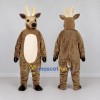 Custom Tan and White Deer Mascot Costume Adult Full Body Suit for Wildlife Events Custom Tan and White Deer Mascot Costume Adult Full Body Suit for Wildlife Events