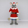 Custom Gray and Red Mouse in a Santa Outfit Mascot Costume Adult Full Body Suit for Christmas Events Custom Gray and Red Mouse in a Santa Outfit Mascot Costume Adult Full Body Suit for Christmas Events