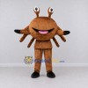 Custom Brown Crab Character Mascot Costume Adult Full Body Suit for Ocean Events