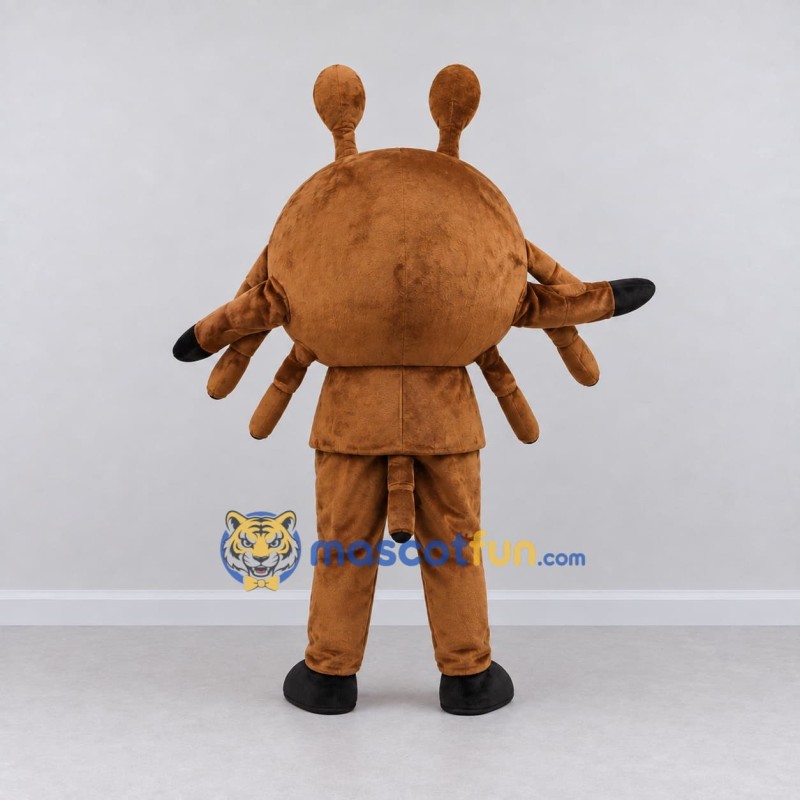 Custom Brown Crab Character Mascot Costume Adult Full Body Suit for Ocean Events