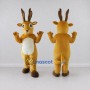 Custom Golden Tan and White Antelope Character Mascot Costume Adult Full Body Suit for Wildlife Events