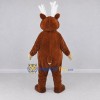 Custom Brown and Cream Red-Nosed Reindeer Mascot Costume Adult Full Body Suit for Christmas Events Custom Brown and Cream Red-Nosed Reindeer Mascot Costume Adult Full Body Suit for Christmas Events