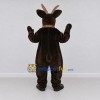 Custom Dark Brown and White Red-Nosed Reindeer Mascot Costume Adult Full Body Suit for Christmas Events