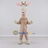 Custom Tan and Cream Giraffe Character Mascot Costume Adult Full Body Suit for Wildlife Events