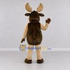 Custom Brown and Tan Moose Mascot Costume Adult Full Body Suit for Wildlife Events Custom Brown and Tan Moose Mascot Costume Adult Full Body Suit for Wildlife Events